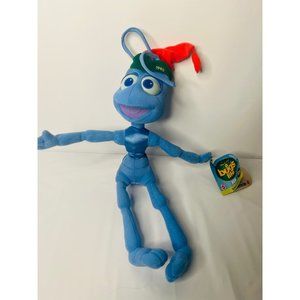 Disney Pixar A Bugs Life Special Edition FLIK 18" Plush Toy Santa Elf Hat Mattel